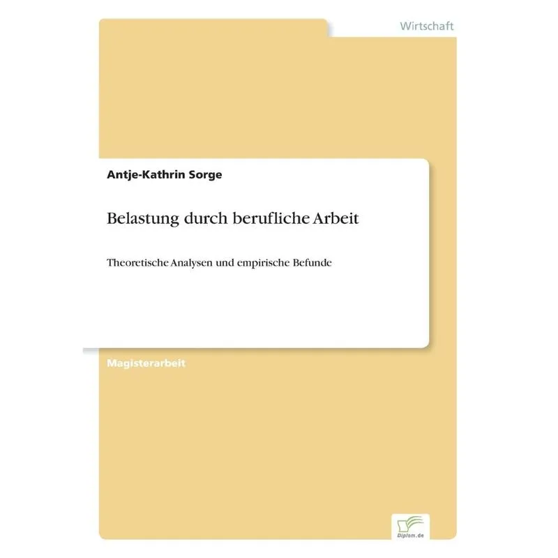 Belastung durch berufliche Arbeit