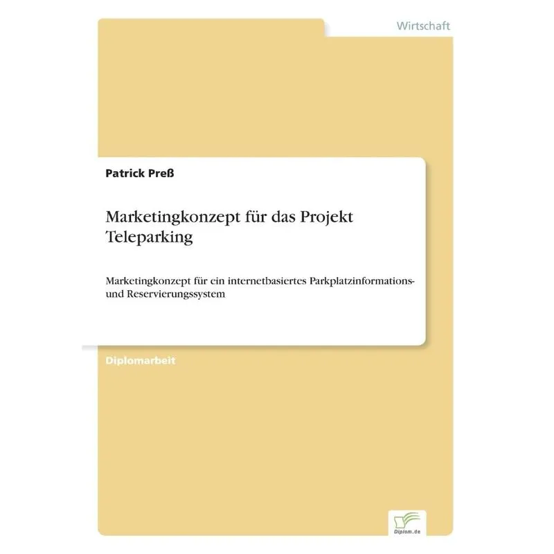 Marketingkonzept für das Projekt Teleparking