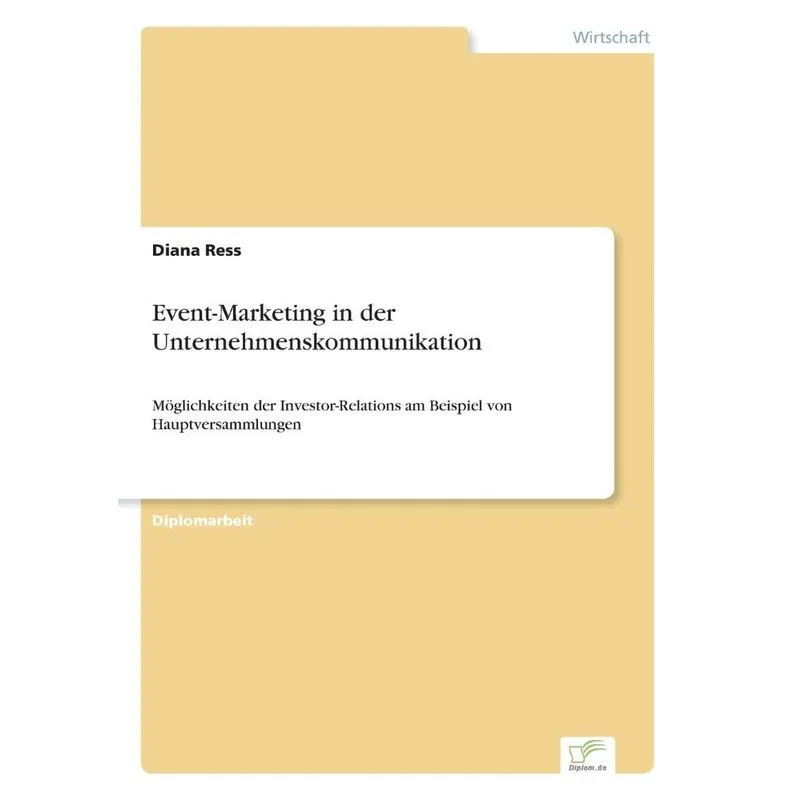 Event-Marketing in der Unternehmenskommunikation