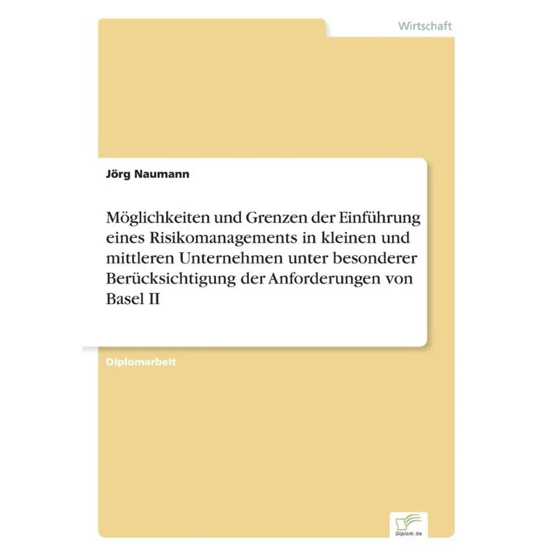 Möglichkeiten und Grenzen der Einführung eines Risikomanagements in kleinen und mittleren Unternehmen unter besonderer Berücksichtigung der Anforderu