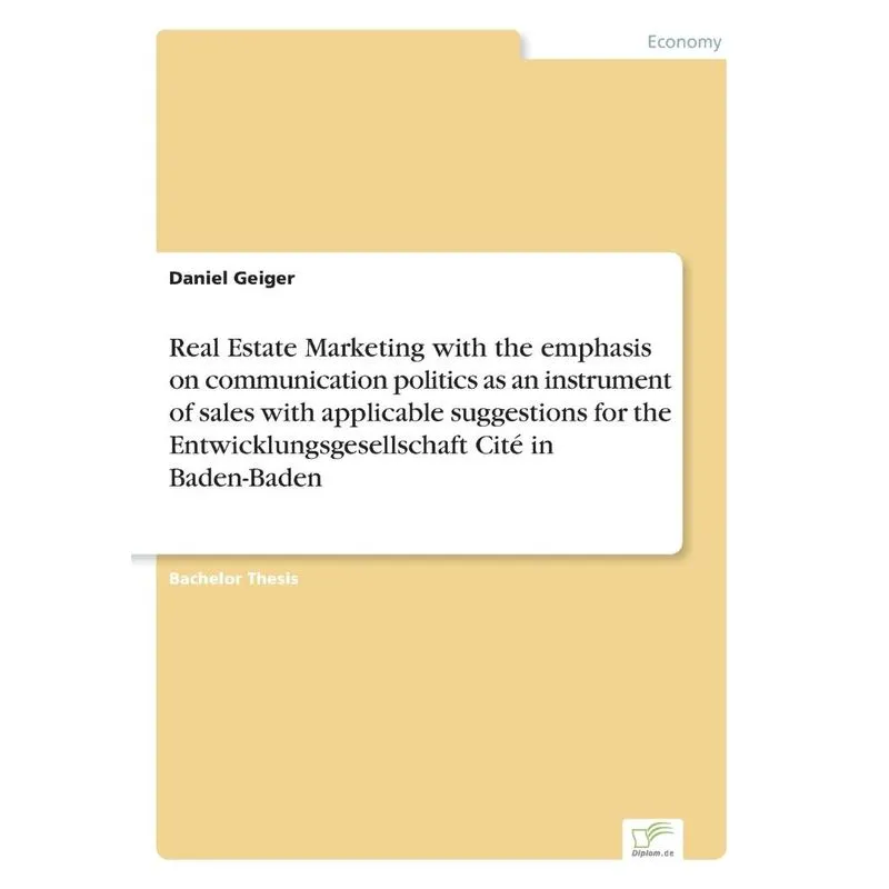 Real Estate Marketing with the emphasis on communication po