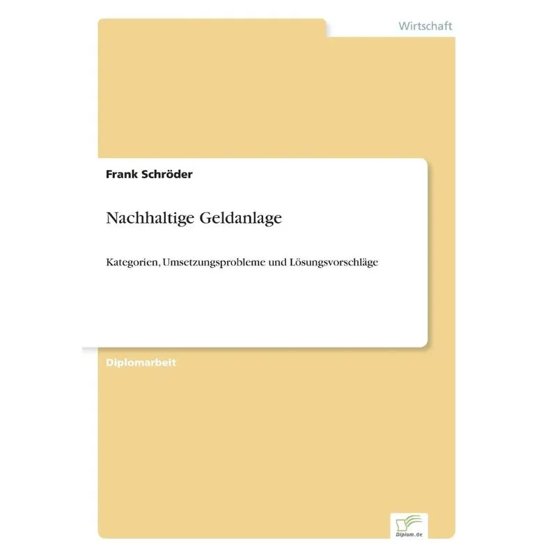 Nachhaltige Geldanlage