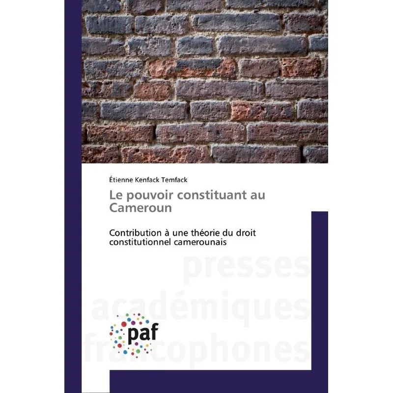 Le pouvoir constituant au Cameroun
