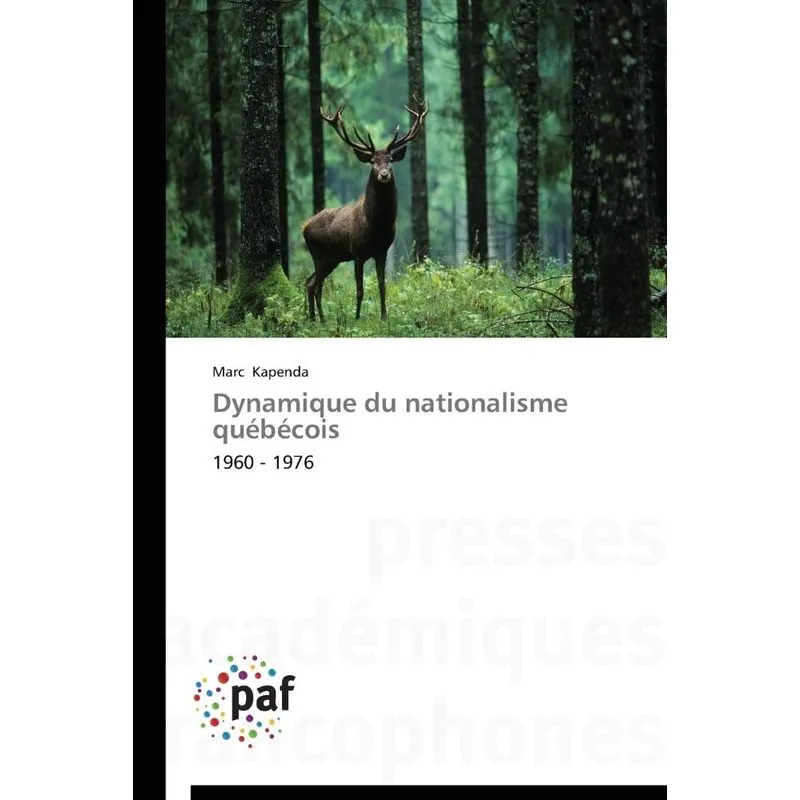 Livro Dynamique du nationalisme québécois