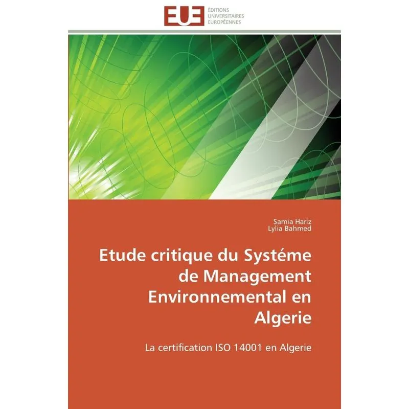 Livro Etude critique du systéme de management environnemental en algerie