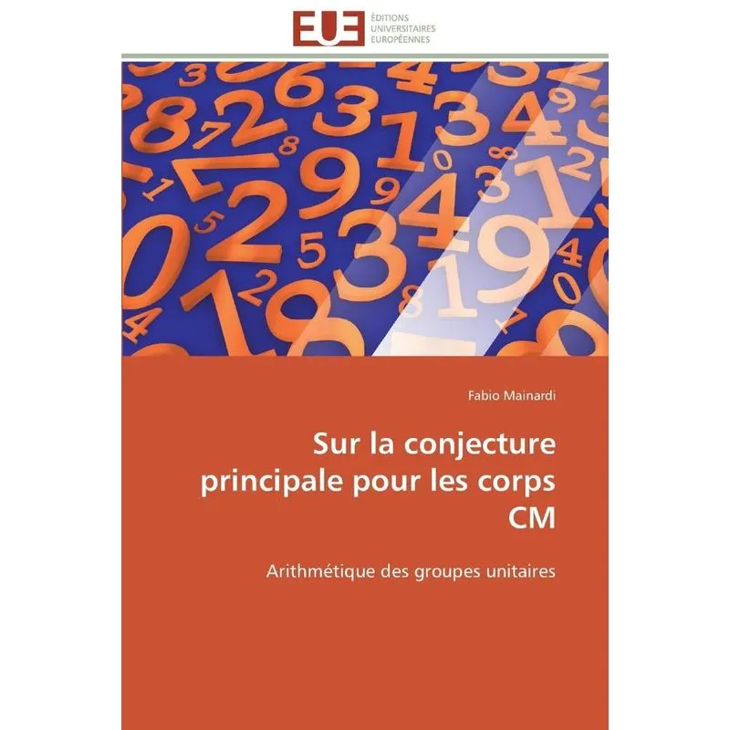 Livro Sur la conjecture principale pour les corps cm