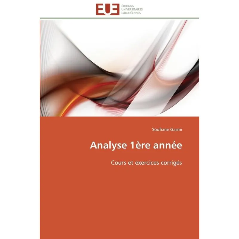 Analyse 1ère année