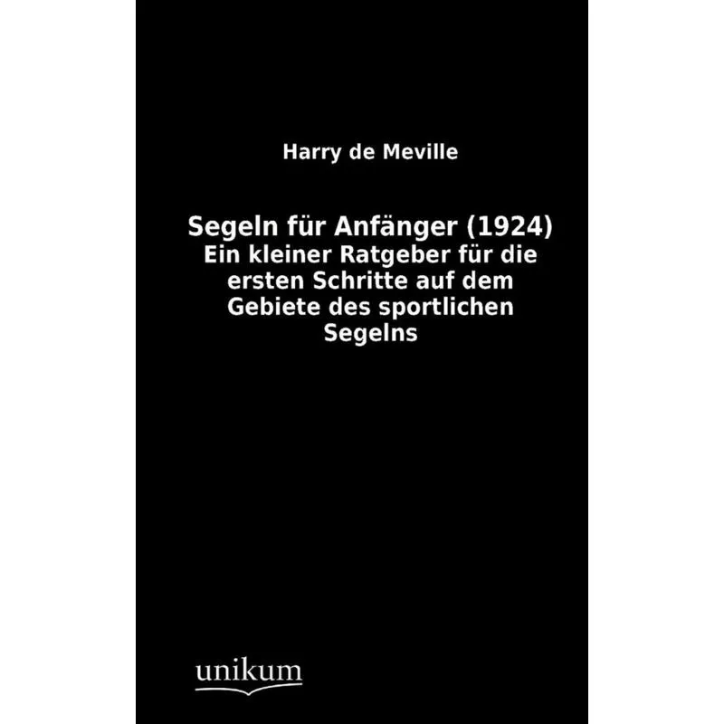 Segeln für Anfänger (1924)