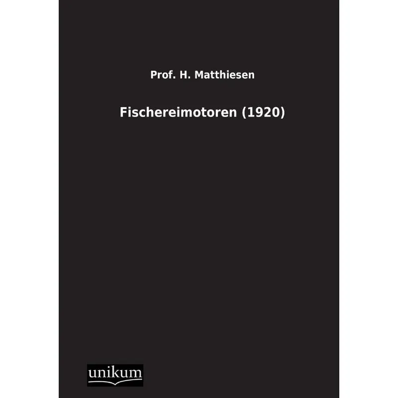 Fischereimotoren (1920). Fischereimotoren (1920)