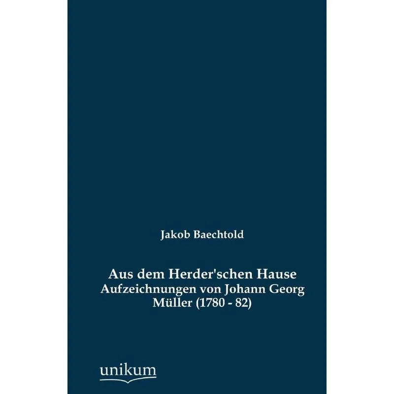 Aus Dem Herderschen Hause