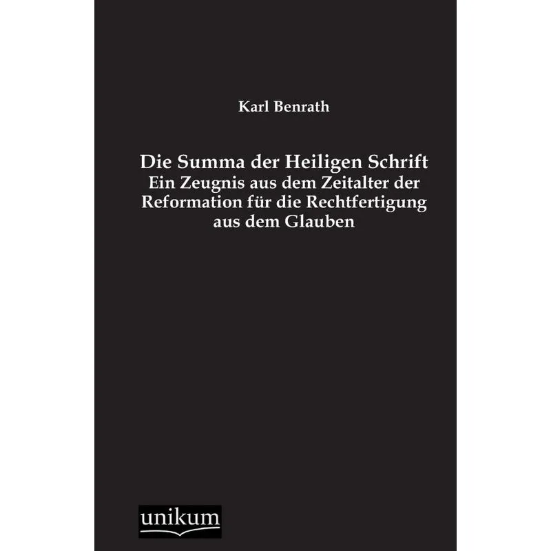 Die Summa Der Heiligen Schrift