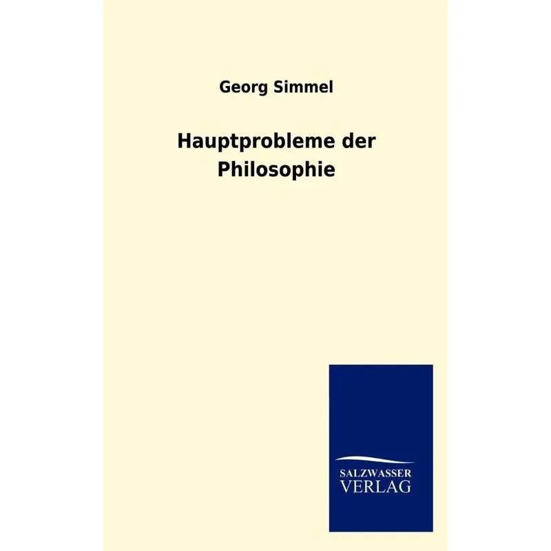 Hauptprobleme Der Philosophie