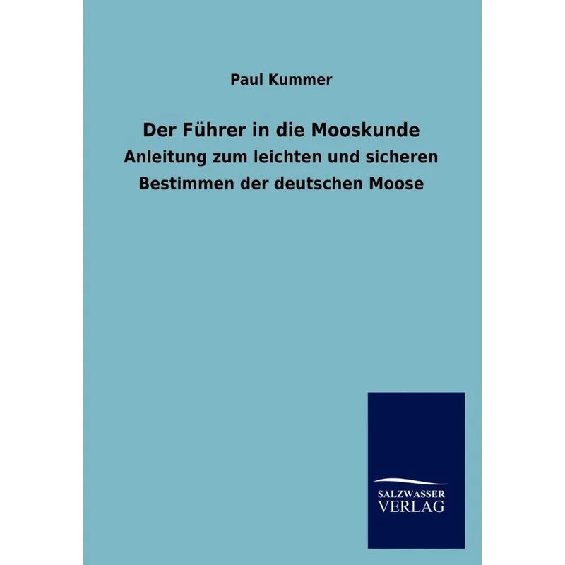 Der Führer In Die Mooskunde
