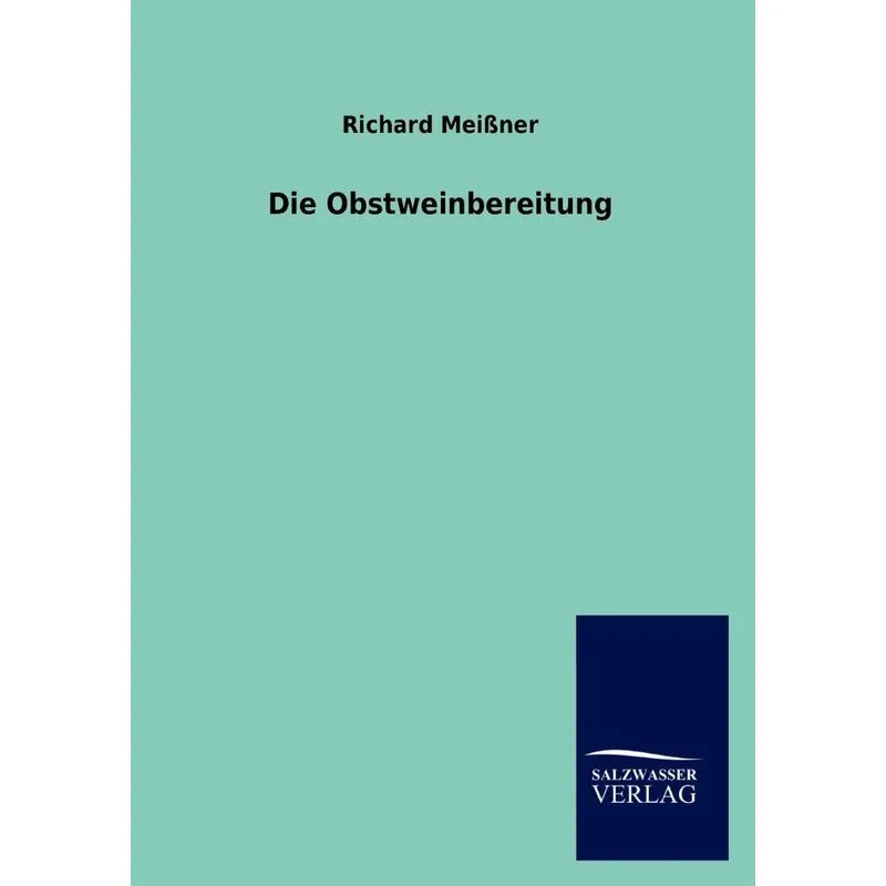 Die Obstweinbereitung
