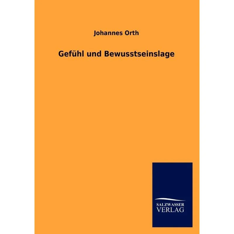 Gefühl Und Bewusstseinslage
