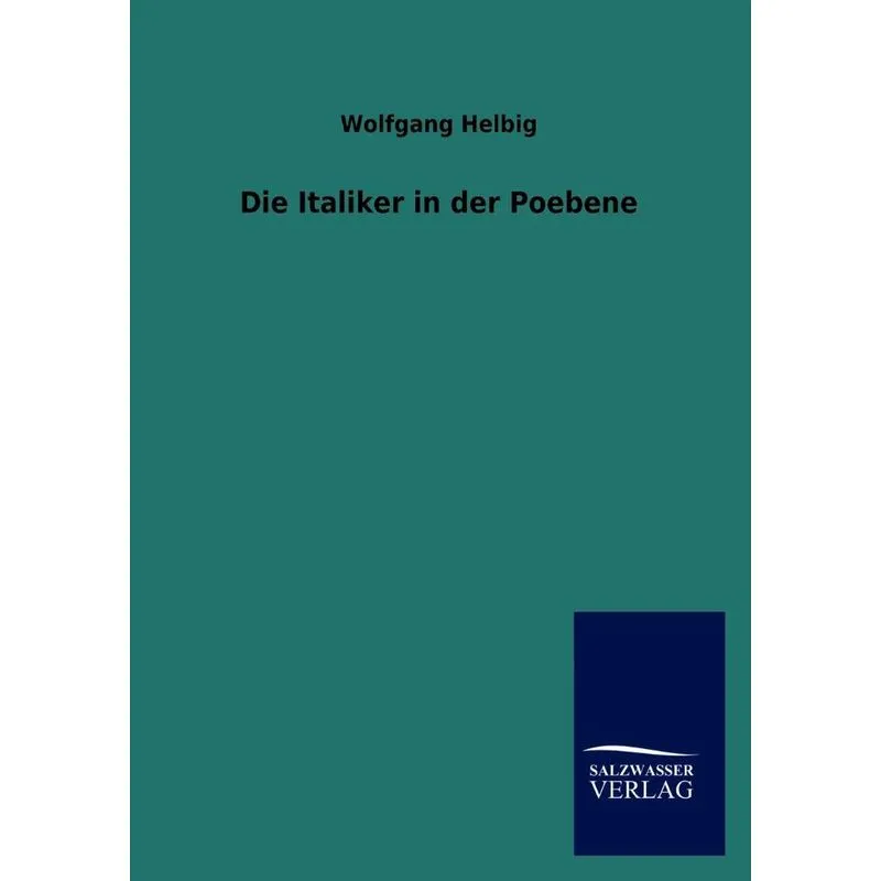 Die Italiker In Der Poebene