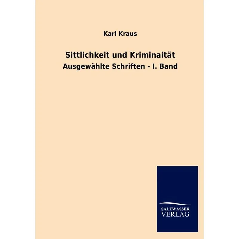 Sittlichkeit Und Kriminaitat