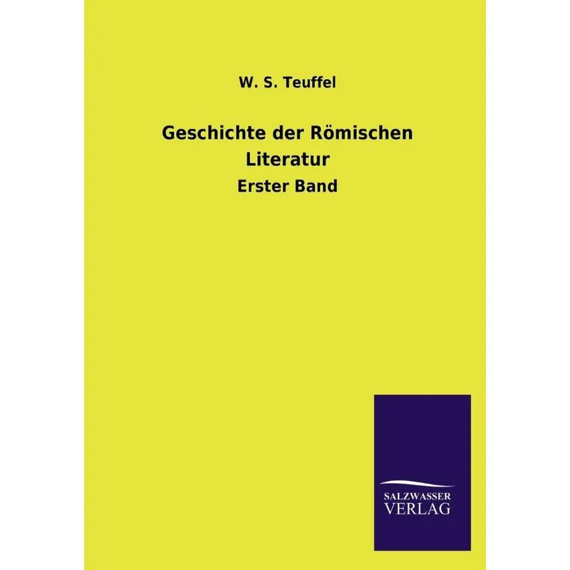 Geschichte Der Romischen Literatur