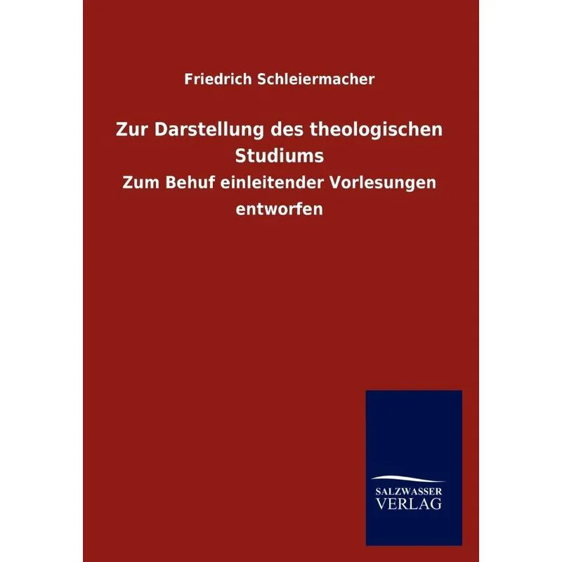 Zur Darstellung des theologischen Studiums