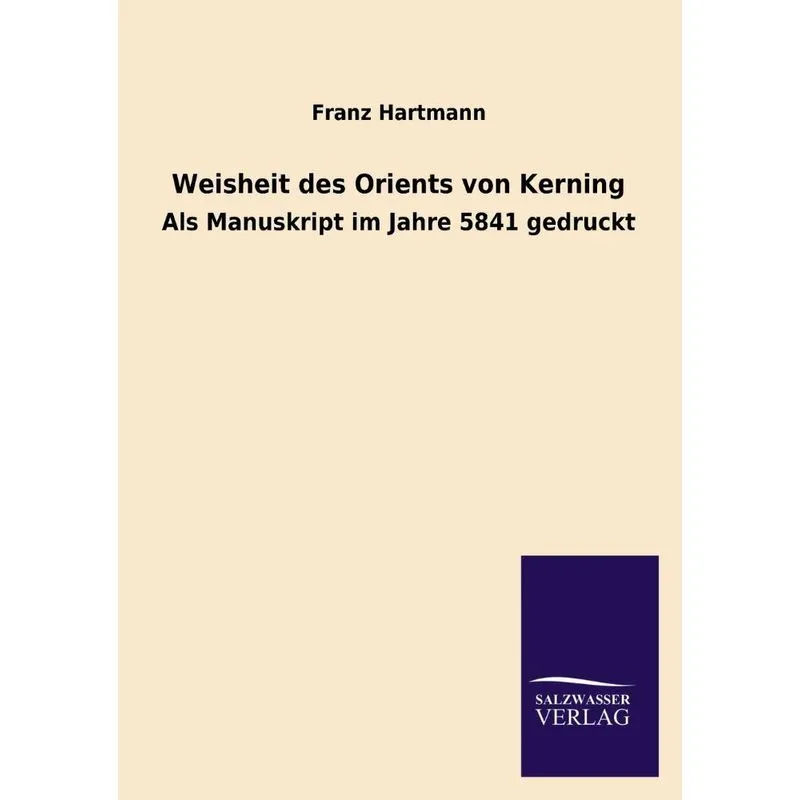 Weisheit des Orients von Kerning
