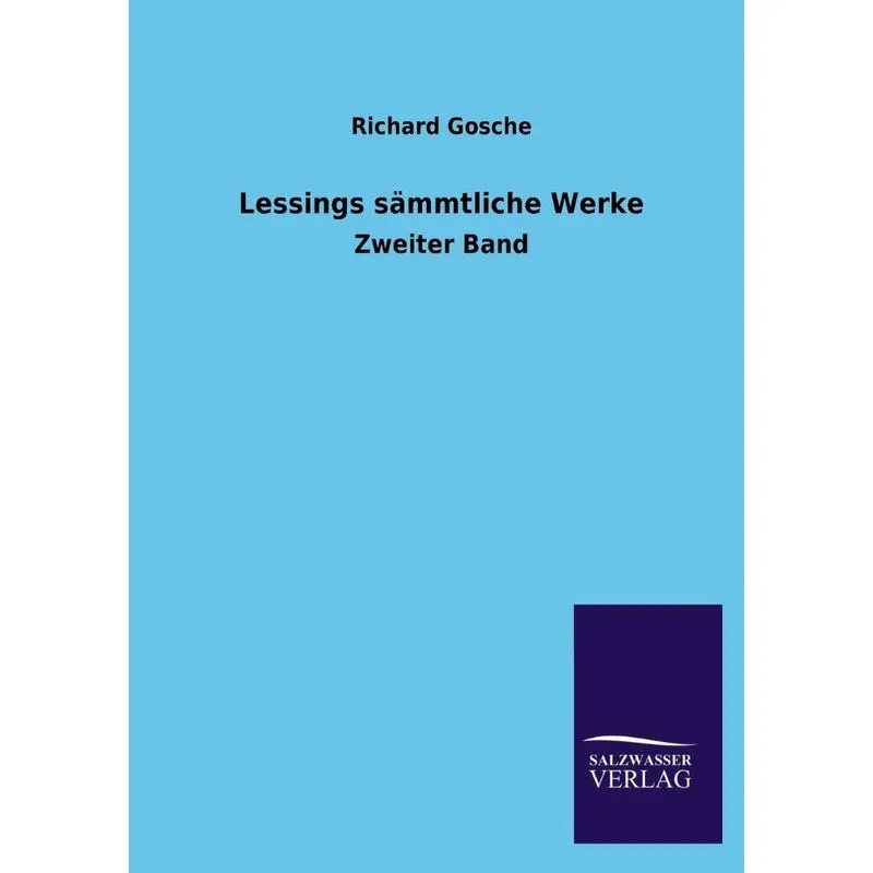 Lessings Sammtliche Werke