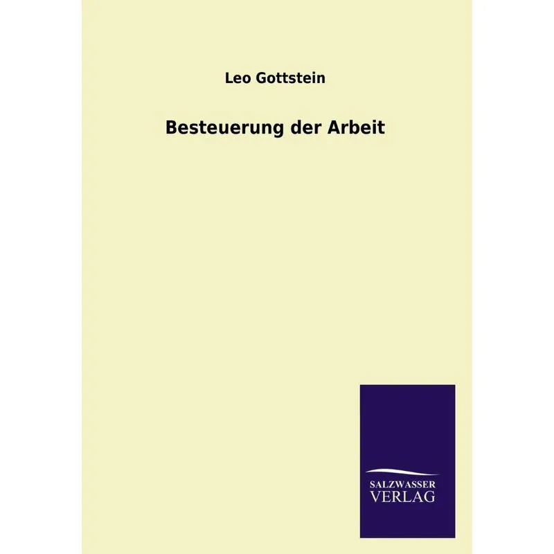 Besteuerung Der Arbeit