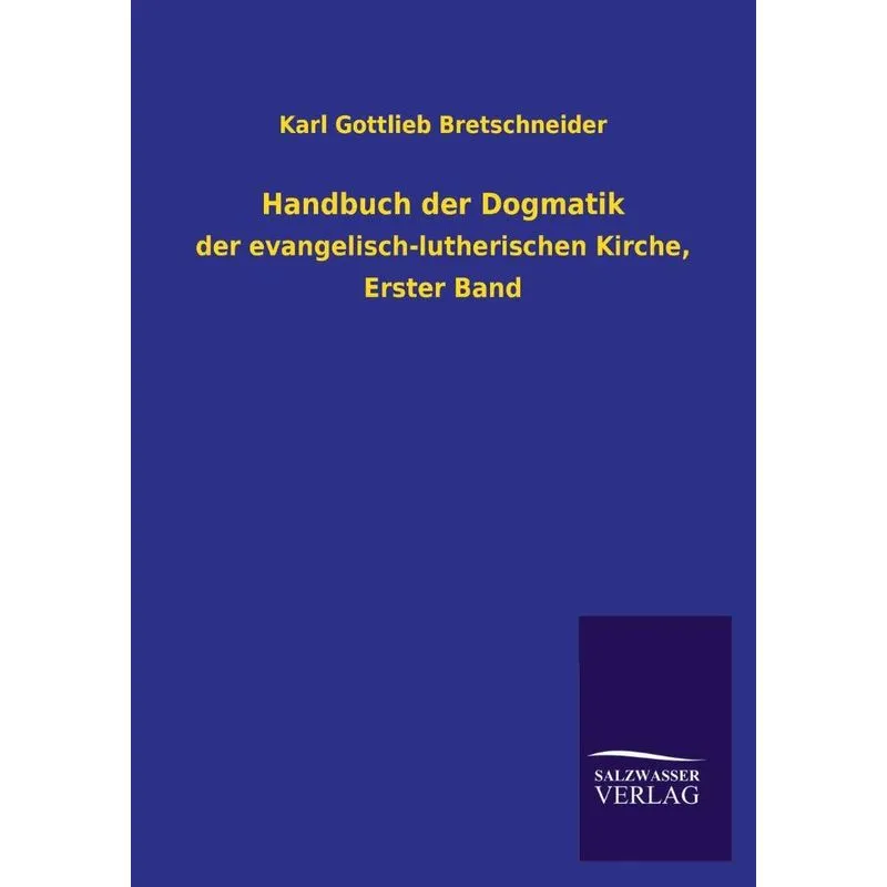 Handbuch Der Dogmatik