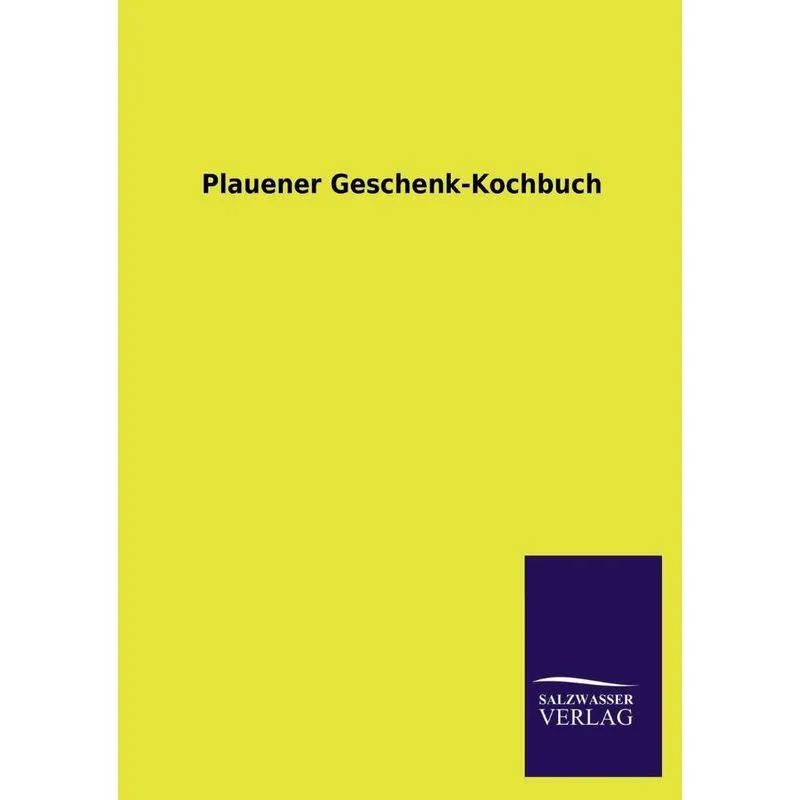 Plauener Geschenk-Kochbuch