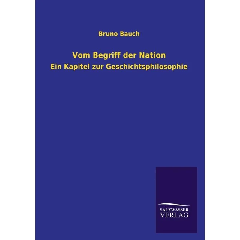 Vom Begriff Der Nation