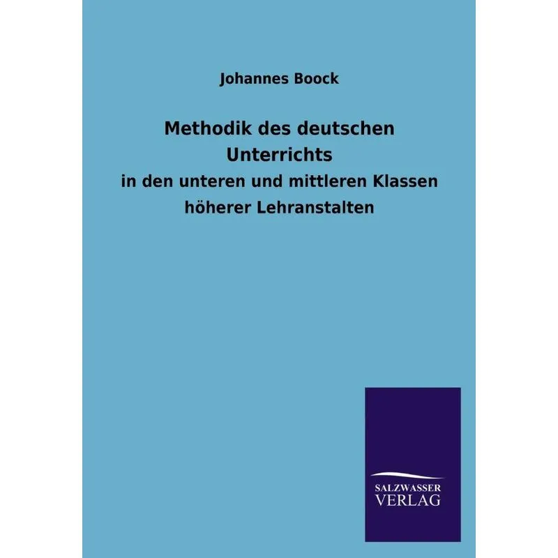 Methodik Des Deutschen Unterrichts