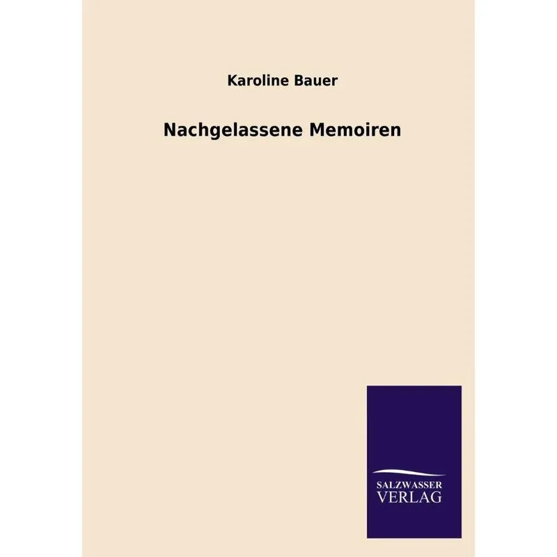 Nachgelassene Memoiren