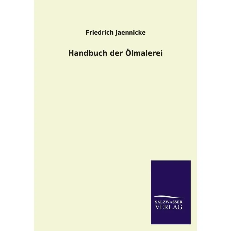 Handbuch Der Olmalerei