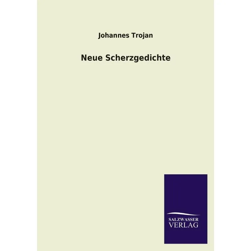 Neue Scherzgedichte