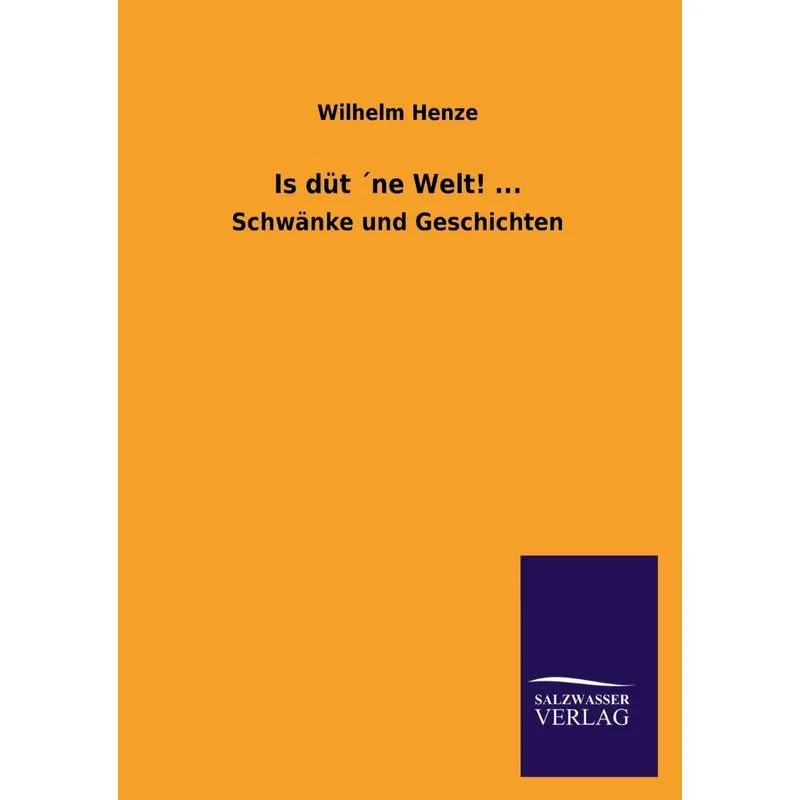 Is Dut Ne Welt! ...
