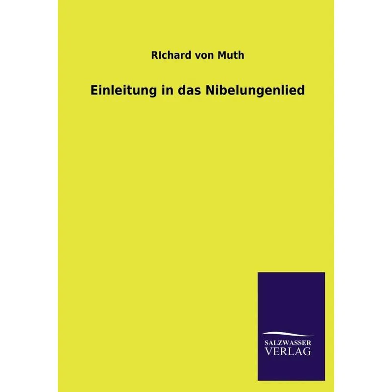 Einleitung in Das Nibelungenlied