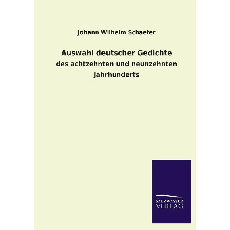 Auswahl Deutscher Gedichte