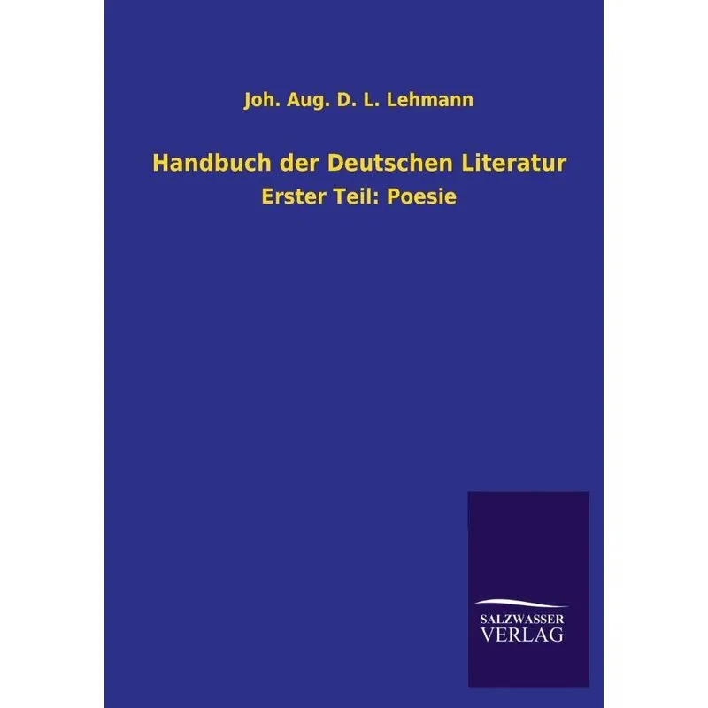 Handbuch der Deutschen Literatur