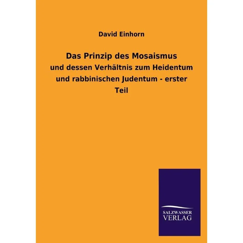 Das Prinzip Des Mosaismus