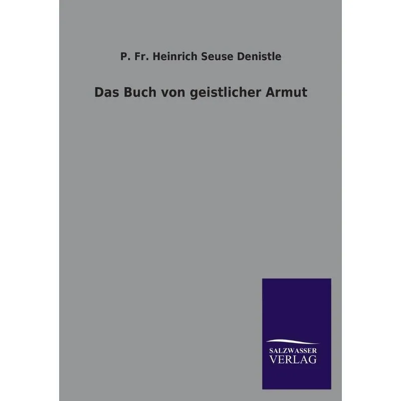 Das Buch Von Geistlicher Armut