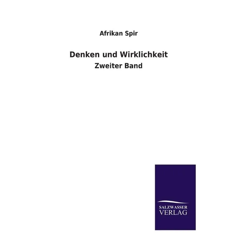 Denken Und Wirklichkeit