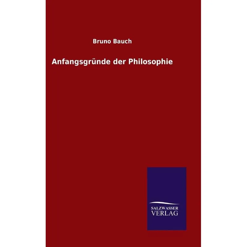 Anfangsgründe der Philosophie