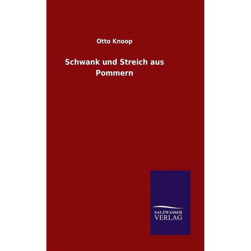 Schwank und Streich aus Pommern