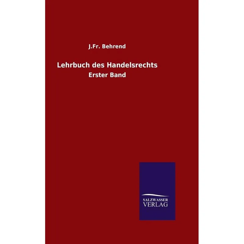 Lehrbuch des Handelsrechts