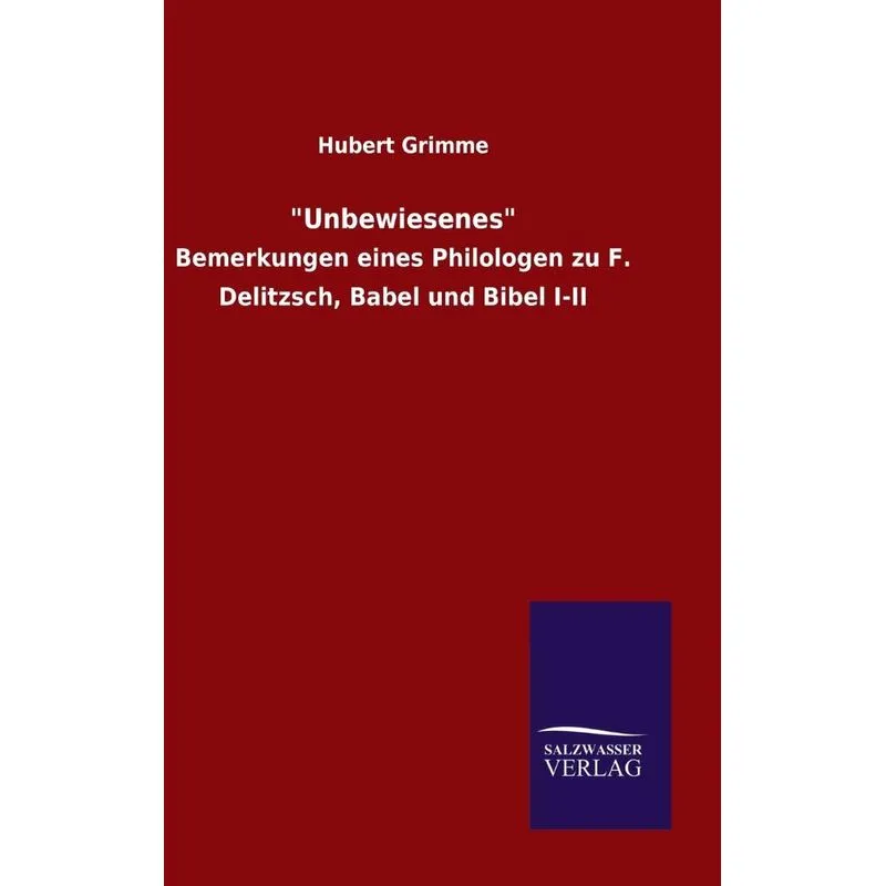 &quot,Unbewiesenes&quot,