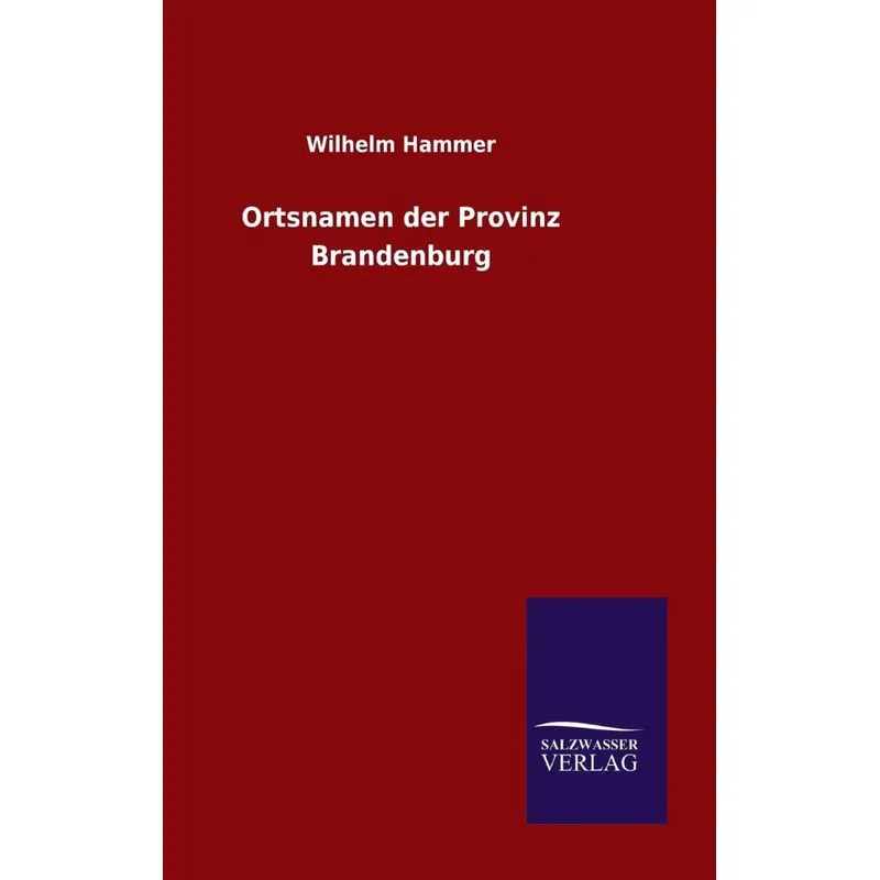 Ortsnamen Der Provinz Brandenburg