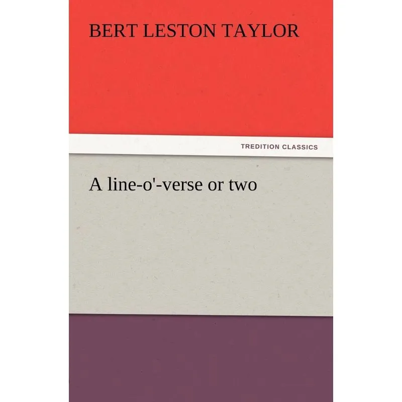 A line-o-verse or two