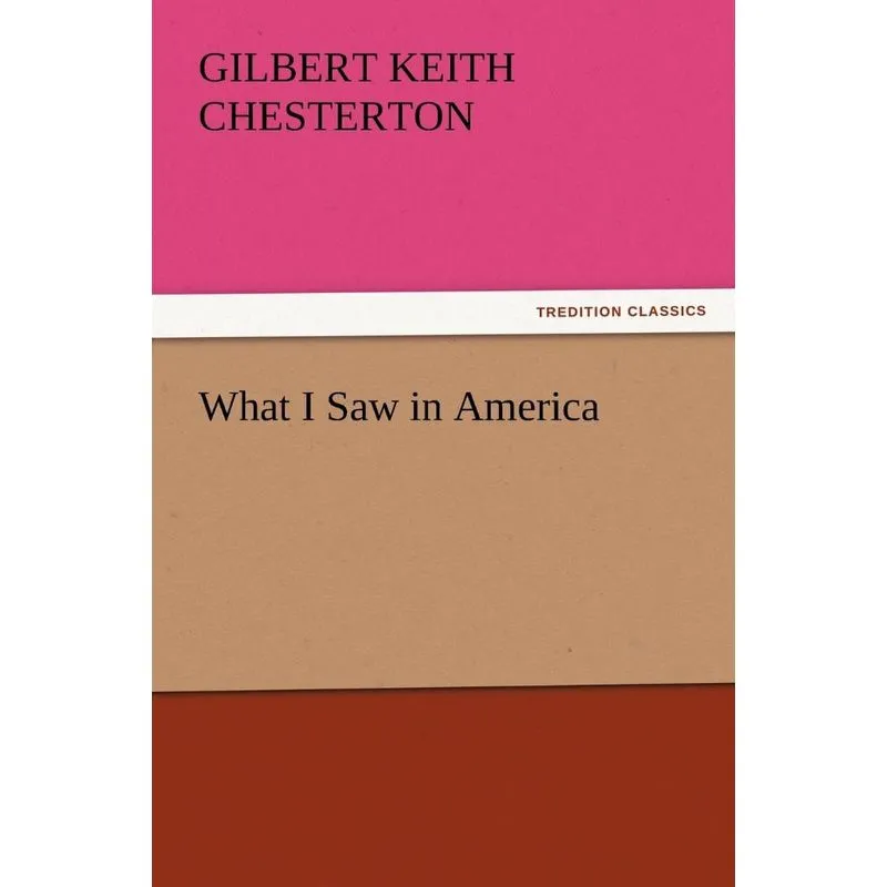 What I Saw in America