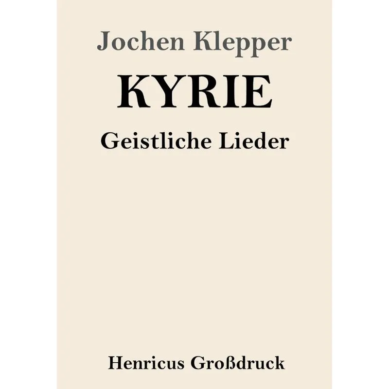 Kyrie (Großdruck)