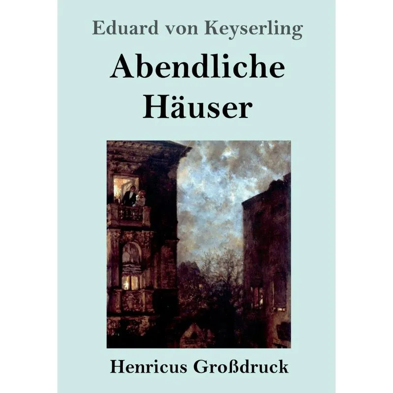 Abendliche Häuser (Großdruck)