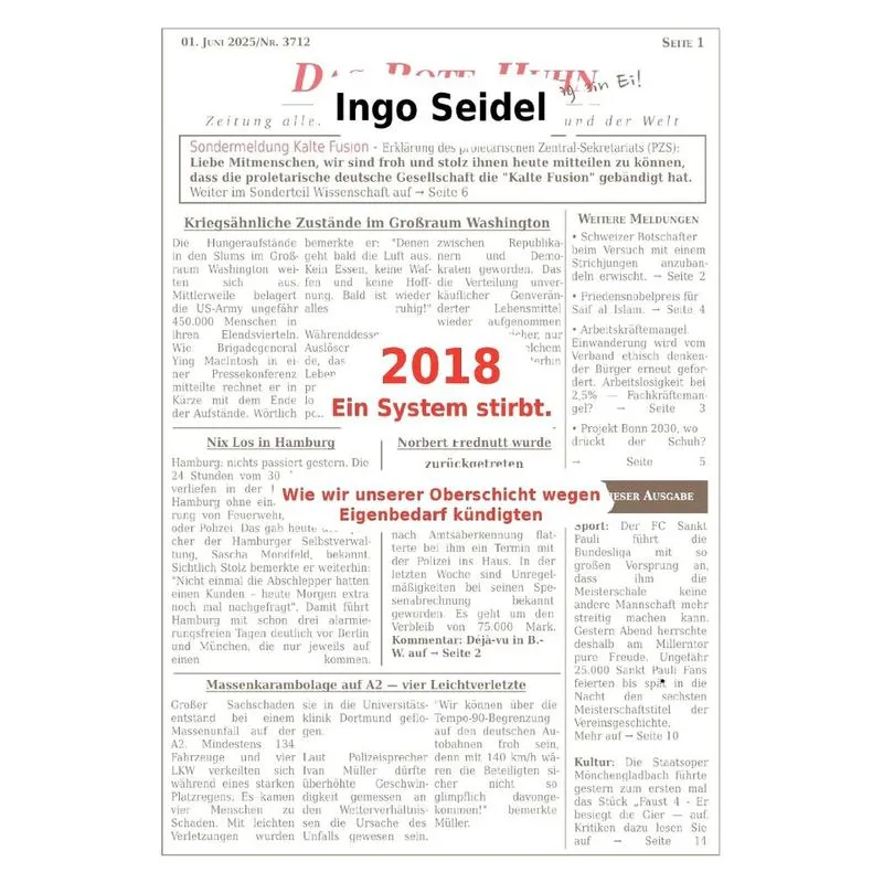 2018 Ein System stirbt